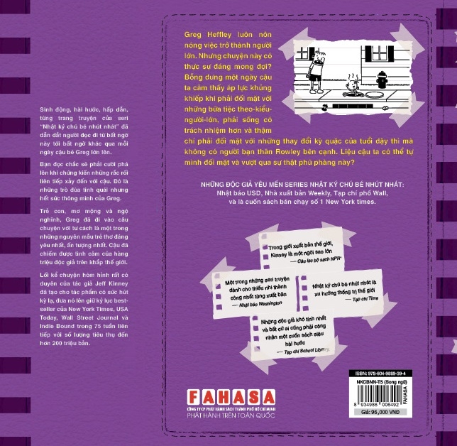 bộ song ngữ việt - anh - diary of a wimpy kid - nhật ký chú bé nhút nhát - tập 5 : sự thật phũ phàng - the ugly truth - Ảnh 3