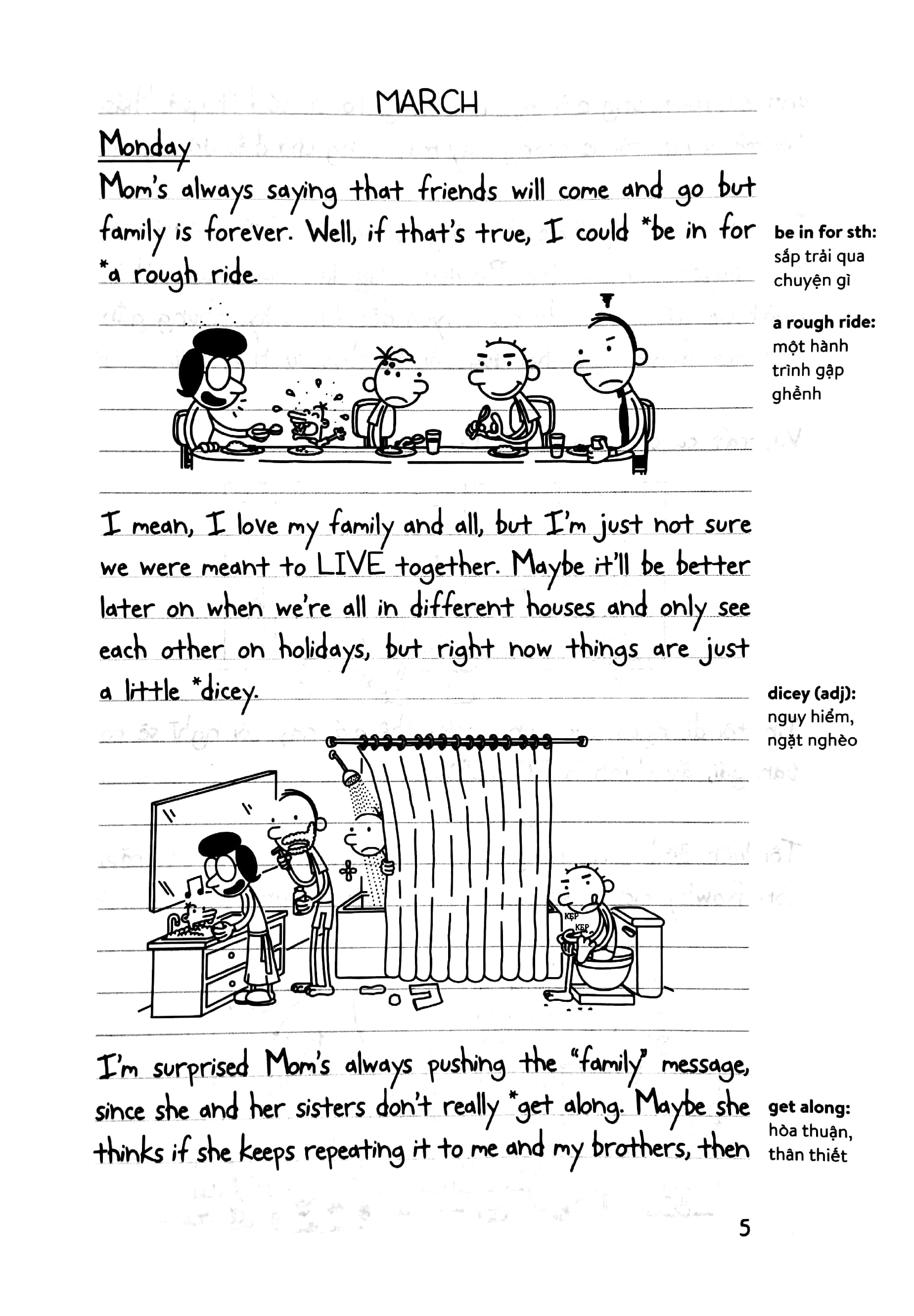 bộ song ngữ việt - anh - diary of a wimpy kid - nhật ký chú bé nhút nhát - tập 8: số nhọ - hard luck - Ảnh 5
