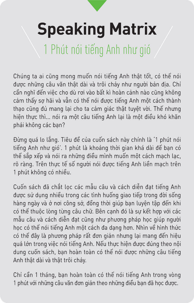 bộ speaking matrix - 1 phút nói tiếng anh như gió - Ảnh 5