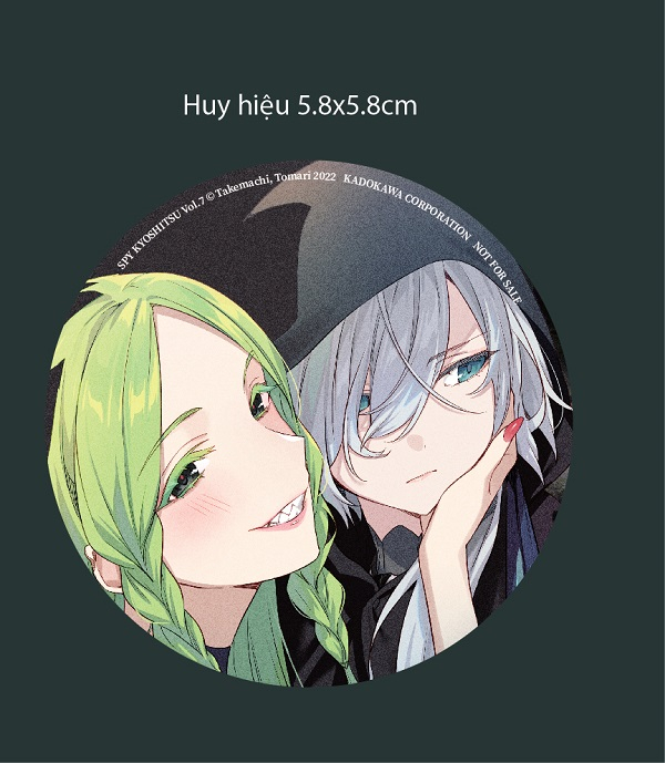 bộ spy room - lớp học điệp viên - tập 7: hyoujin monika - bản đặc biệt - tặng kèm bookmark + thẻ nhân vật + huy hiệu - Ảnh 5