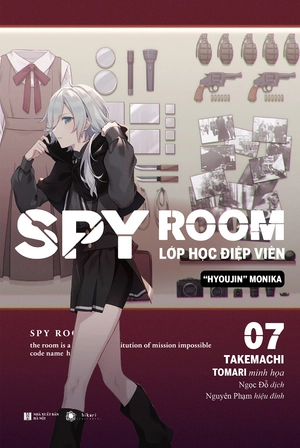 bộ spy room - lớp học điệp viên - tập 7: hyoujin monika - bản siêu đặc biệt - tặng kèm bookmark + thẻ nhân vật + huy hiệu + standee - Ảnh 2