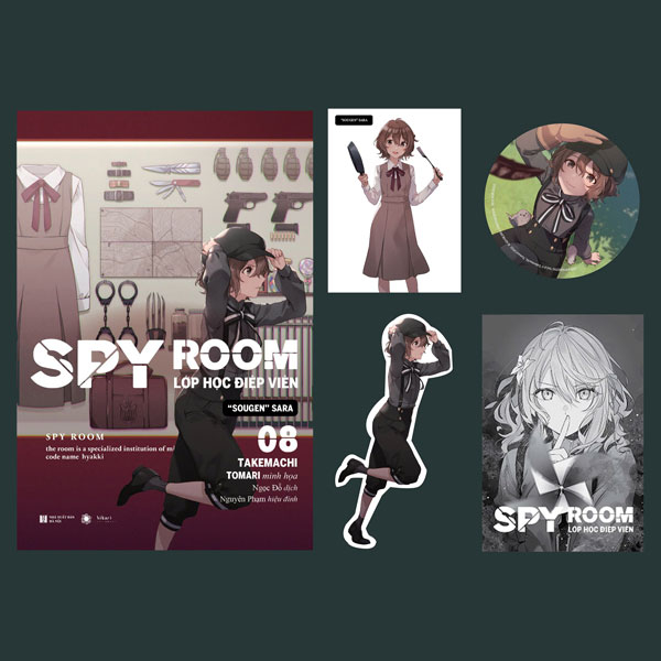 Bộ SPY ROOM - Lớp Học Điệp Viên - Tập 8 - Sougen Sara - Bản Đặc Biệt - Tặng Kèm Bookmark + Thẻ Nhân Vật + Huy Hiệu + Hộp Boxset