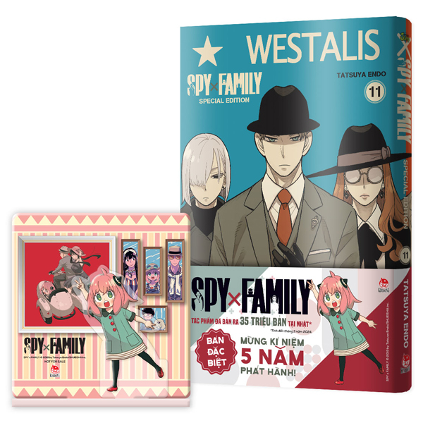 Bộ Spy X Family - Tập 11 - Bản Đặc Biệt - Tặng Kèm Obi + Bìa Áo PVC + Standee Acrylic
