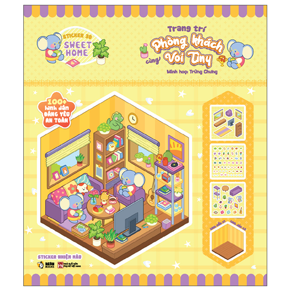 Bộ Sticker 3D Sweet Home - Trang Trí Nhà Hàng Nhộn Nhịp Cùng Capybara - Ảnh 13