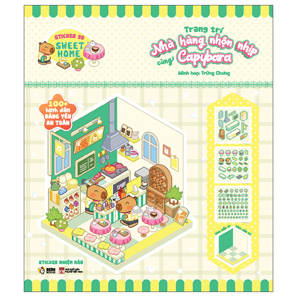 Bộ Sticker 3D Sweet Home - Trang Trí Phòng Khách Cùng Voi Tiny - Ảnh 12