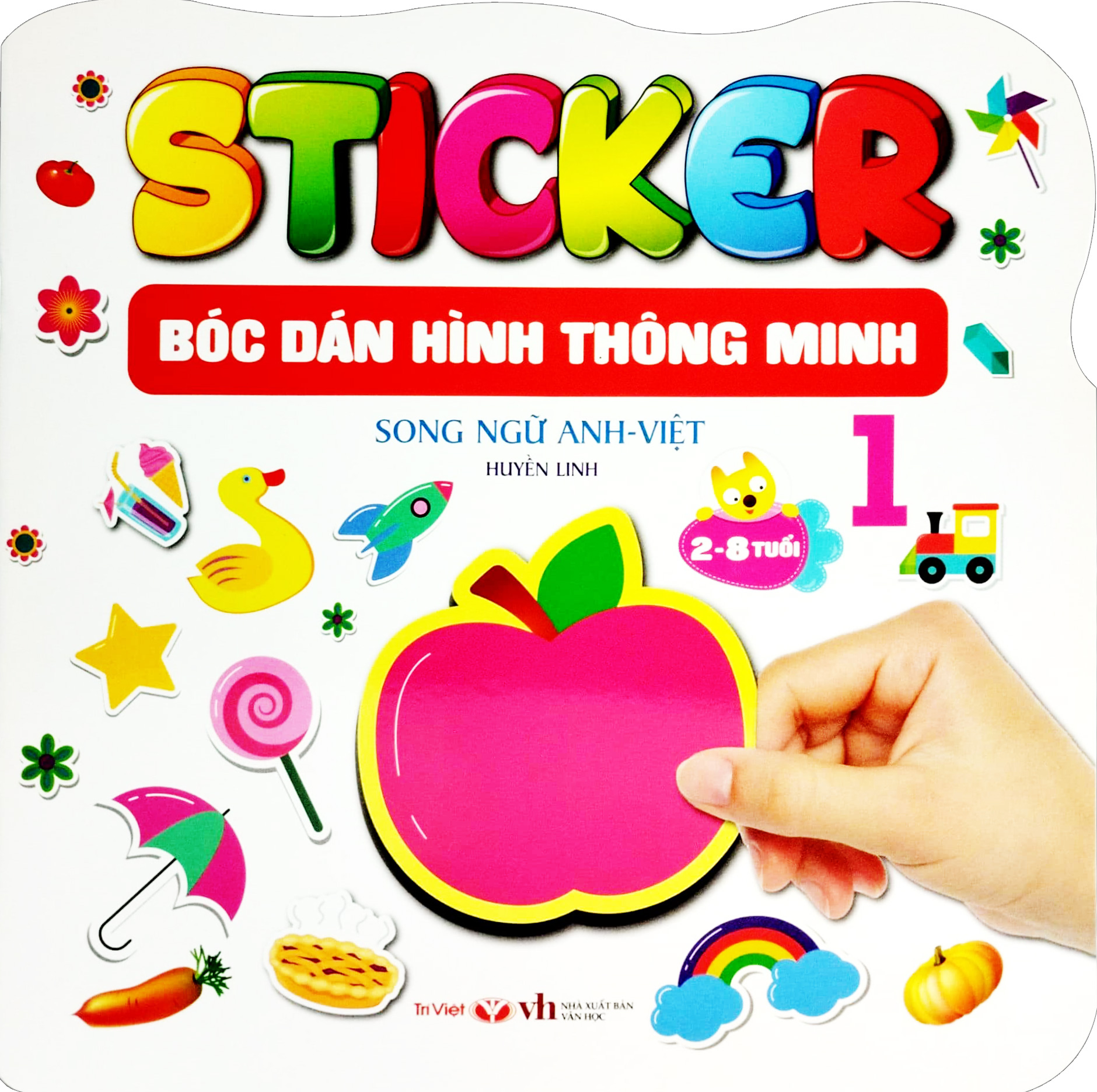 bộ sticker - bóc dán hình thông minh - song ngữ anh-việt - tập 1 - Ảnh 2