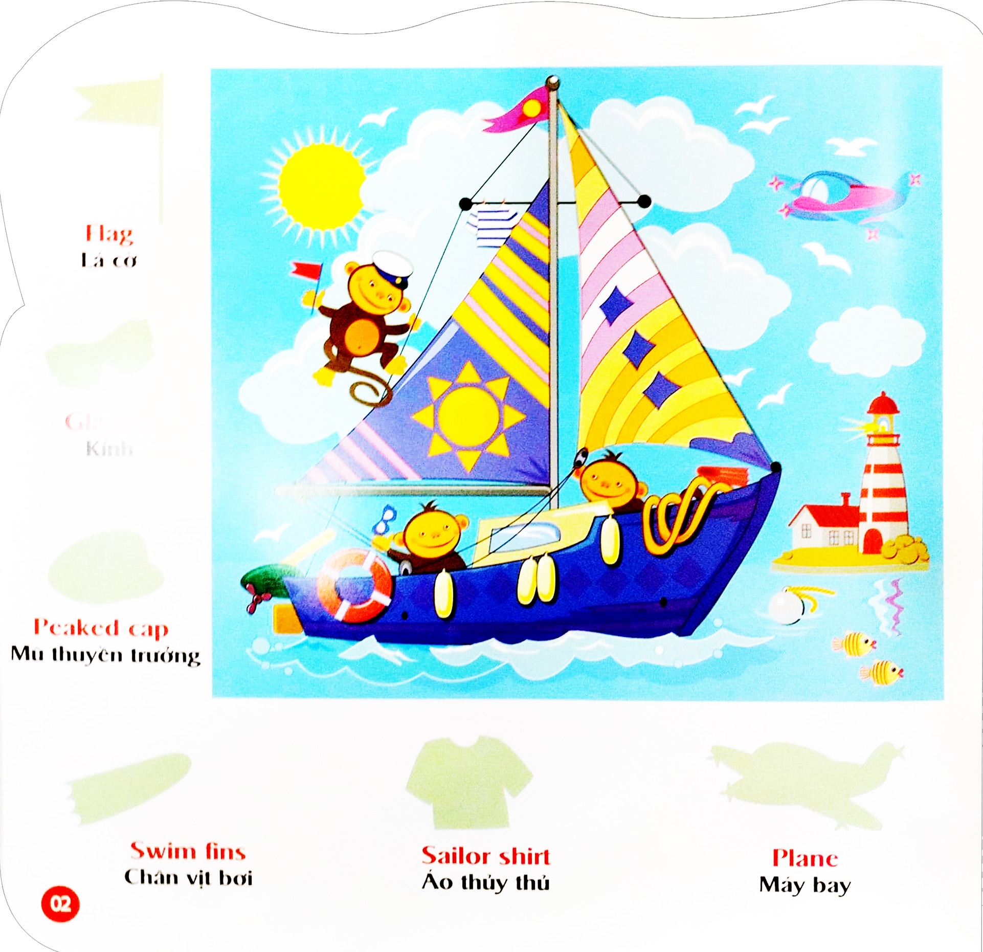 bộ sticker - bóc dán hình thông minh - song ngữ anh-việt - tập 1 - Ảnh 3