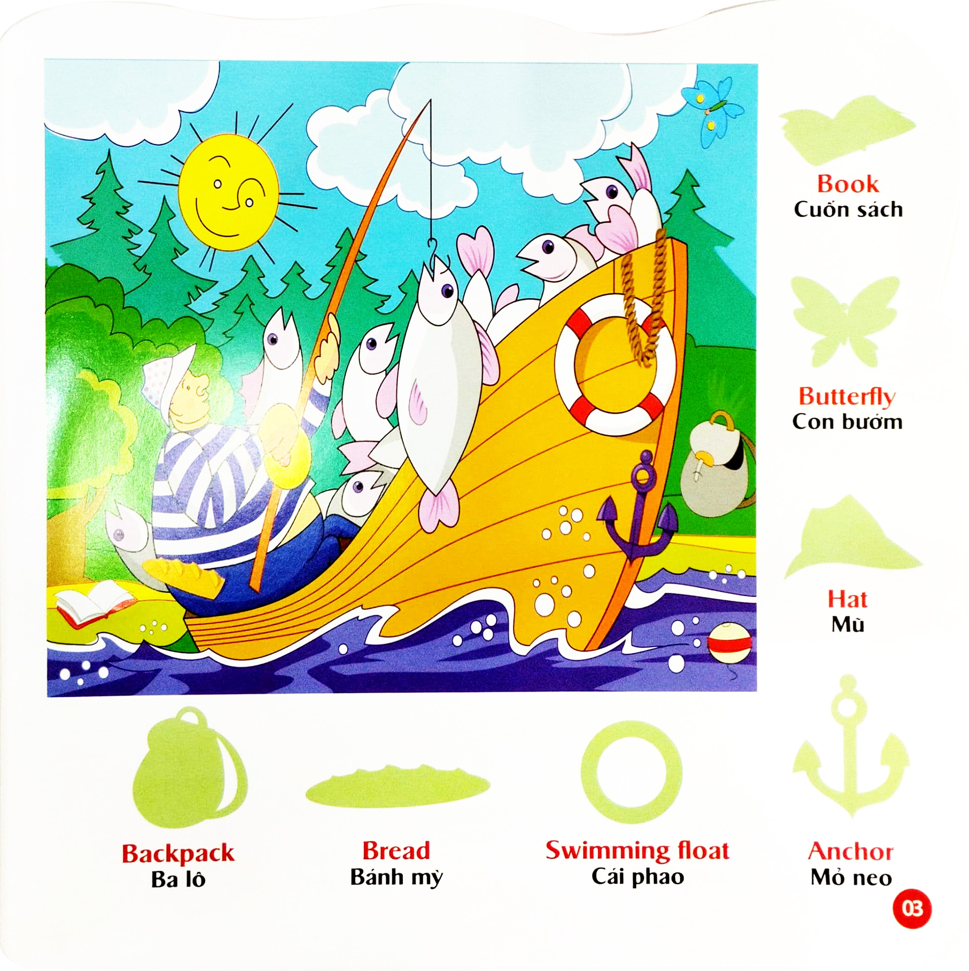 bộ sticker - bóc dán hình thông minh - song ngữ anh-việt - tập 1 - Ảnh 4