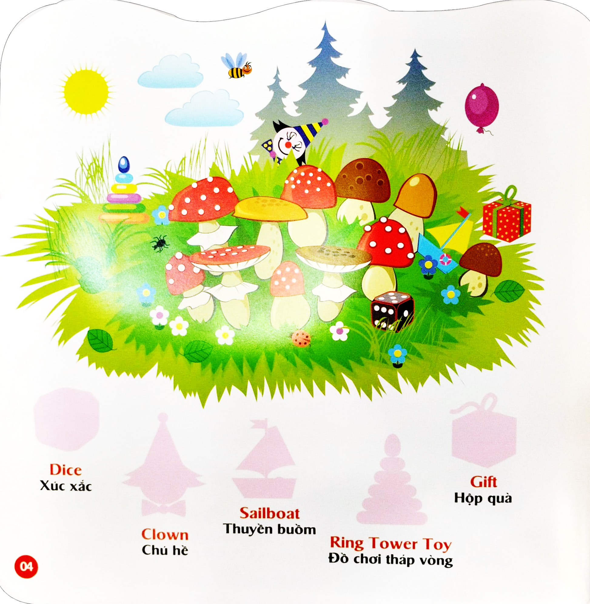 bộ sticker - bóc dán hình thông minh - song ngữ anh-việt - tập 1 - Ảnh 5