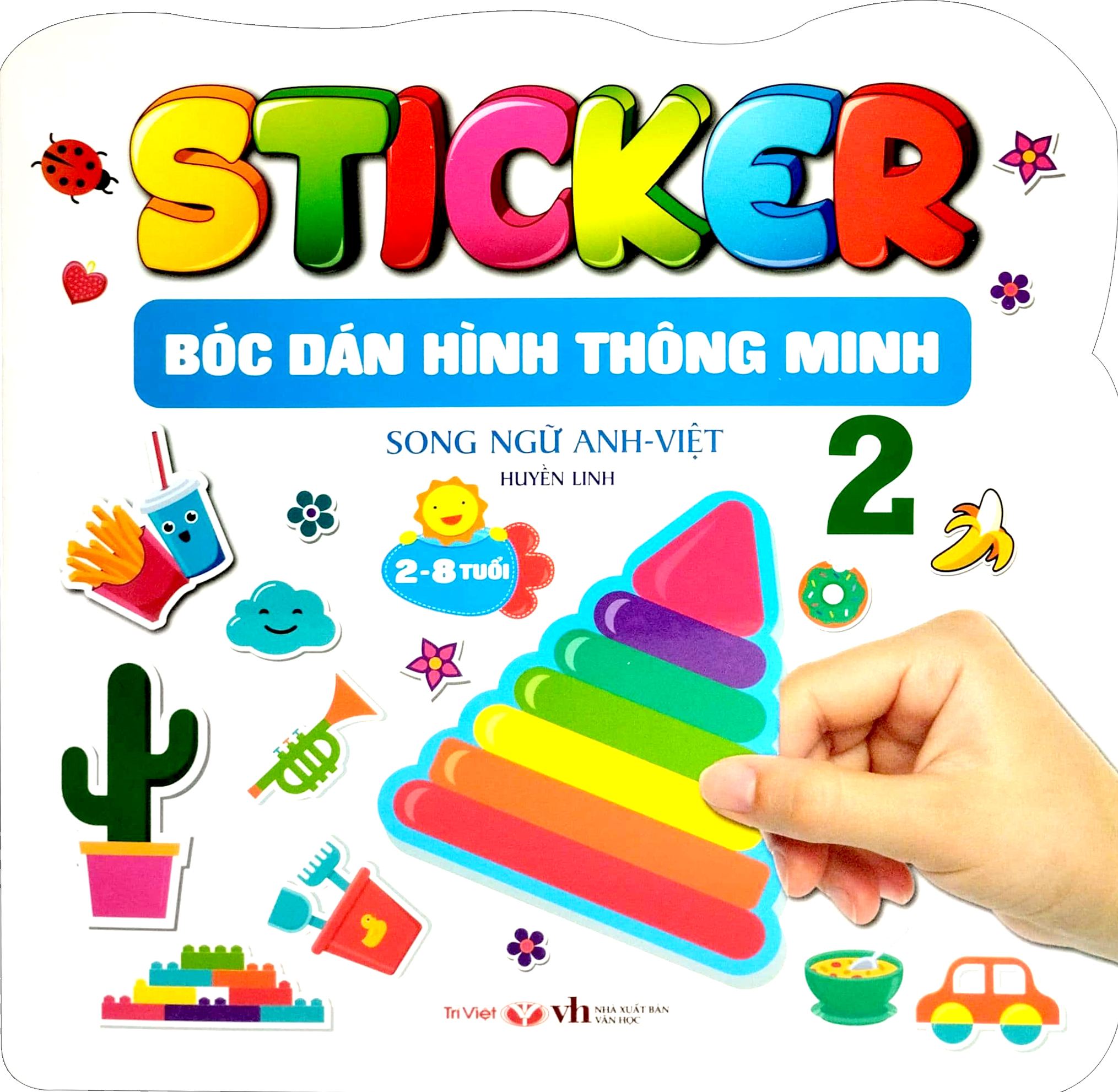 bộ sticker - bóc dán hình thông minh - song ngữ anh-việt - tập 2 - Ảnh 2