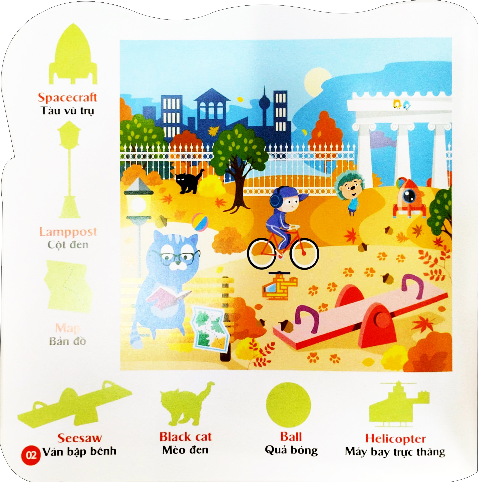 bộ sticker - bóc dán hình thông minh - song ngữ anh-việt - tập 3 - Ảnh 3