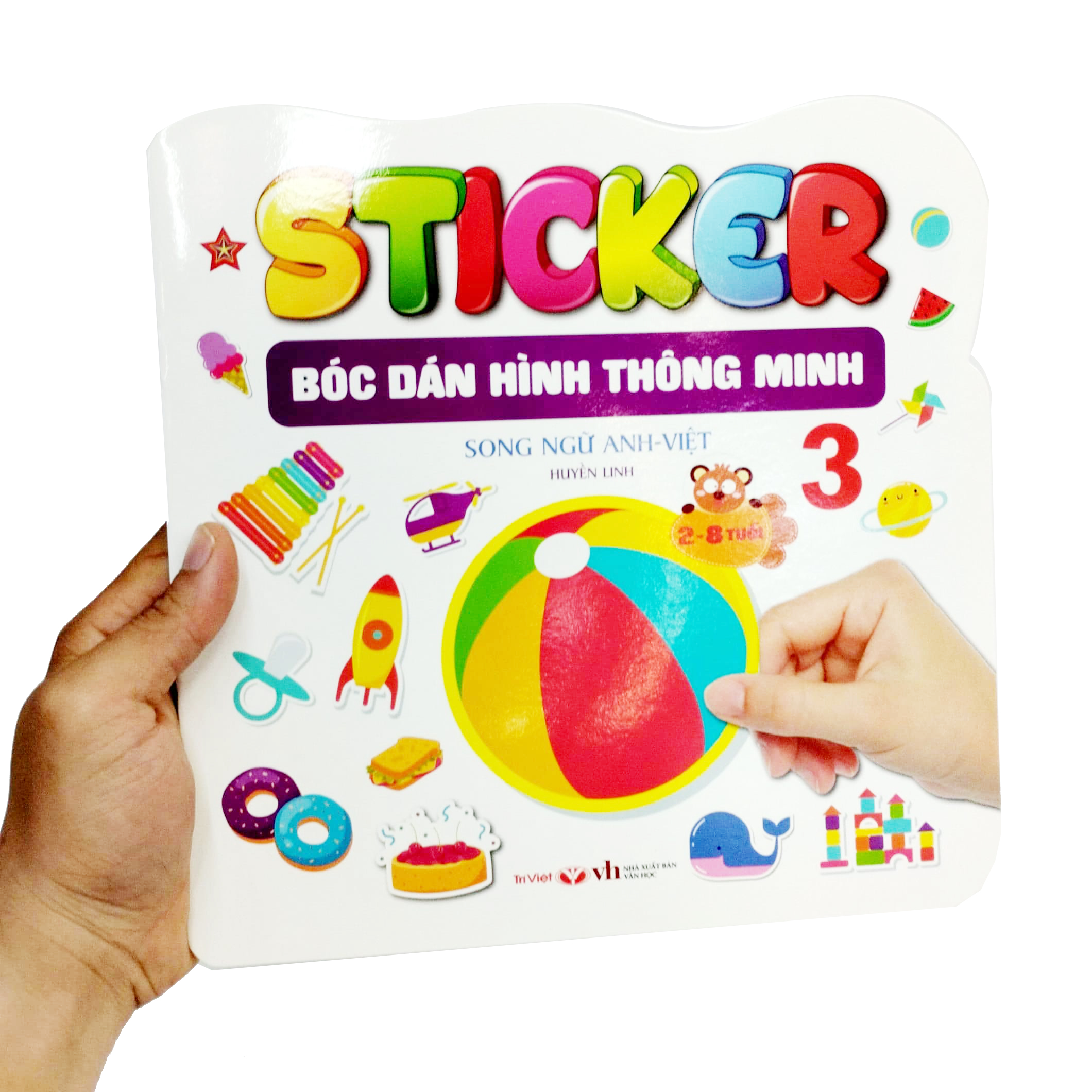 bộ sticker - bóc dán hình thông minh - song ngữ anh-việt - tập 3 - Ảnh 7