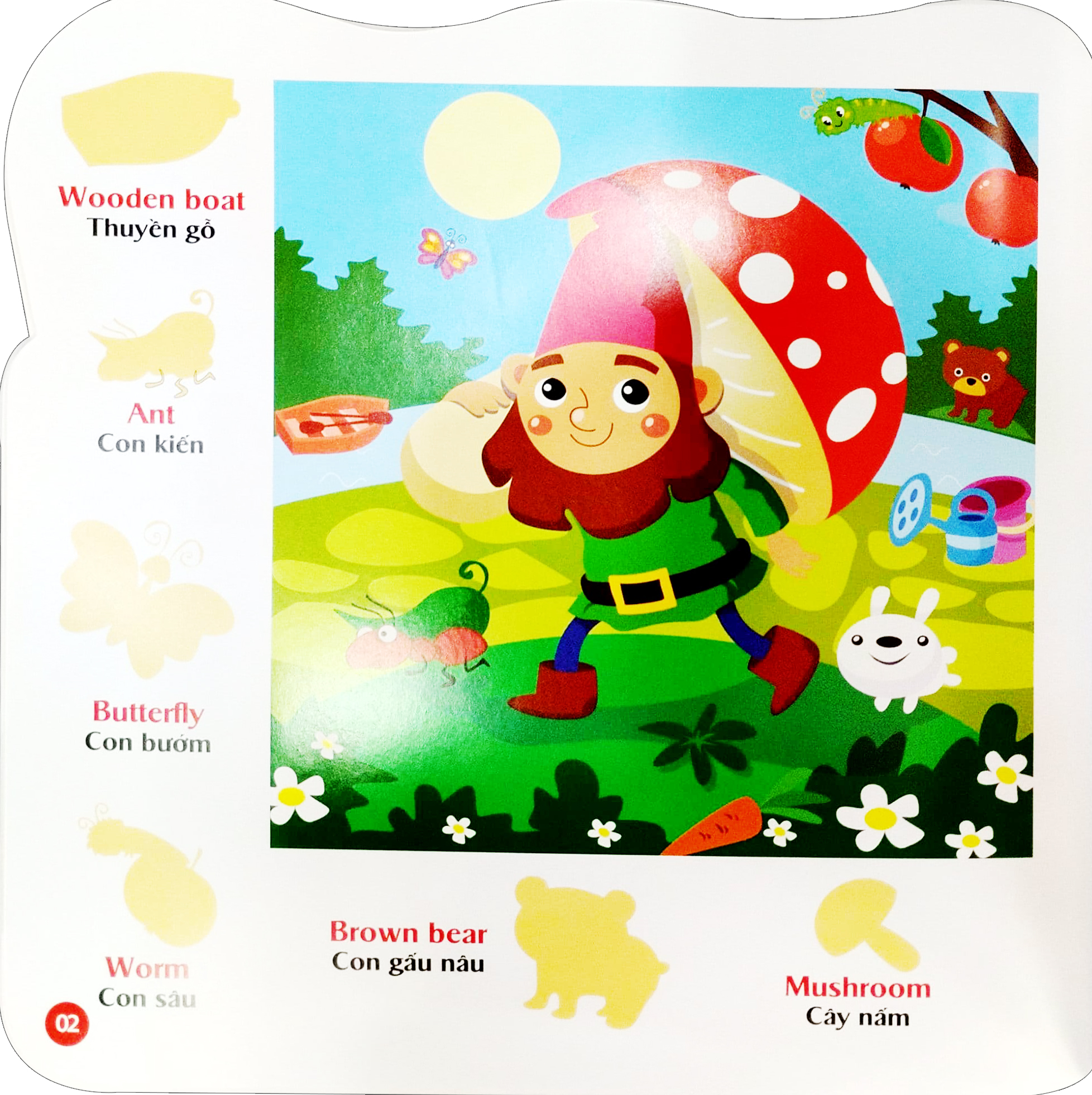 bộ sticker - bóc dán hình thông minh - song ngữ anh-việt - tập 4 - Ảnh 3