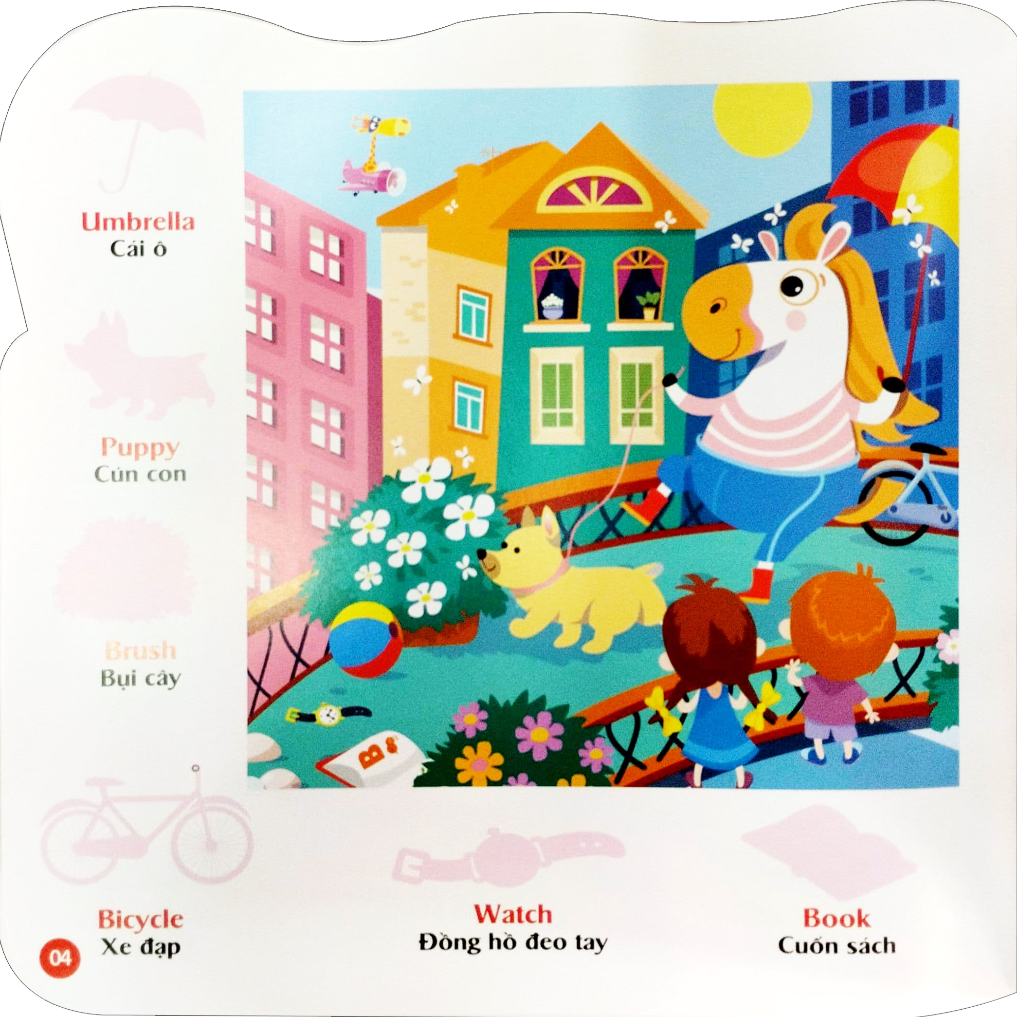 bộ sticker - bóc dán hình thông minh - song ngữ anh-việt - tập 4 - Ảnh 5