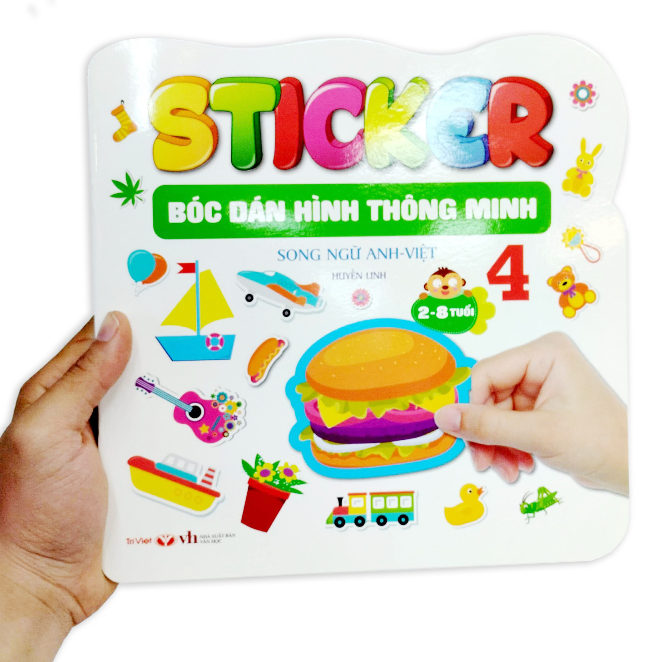 bộ sticker - bóc dán hình thông minh - song ngữ anh-việt - tập 4 - Ảnh 7
