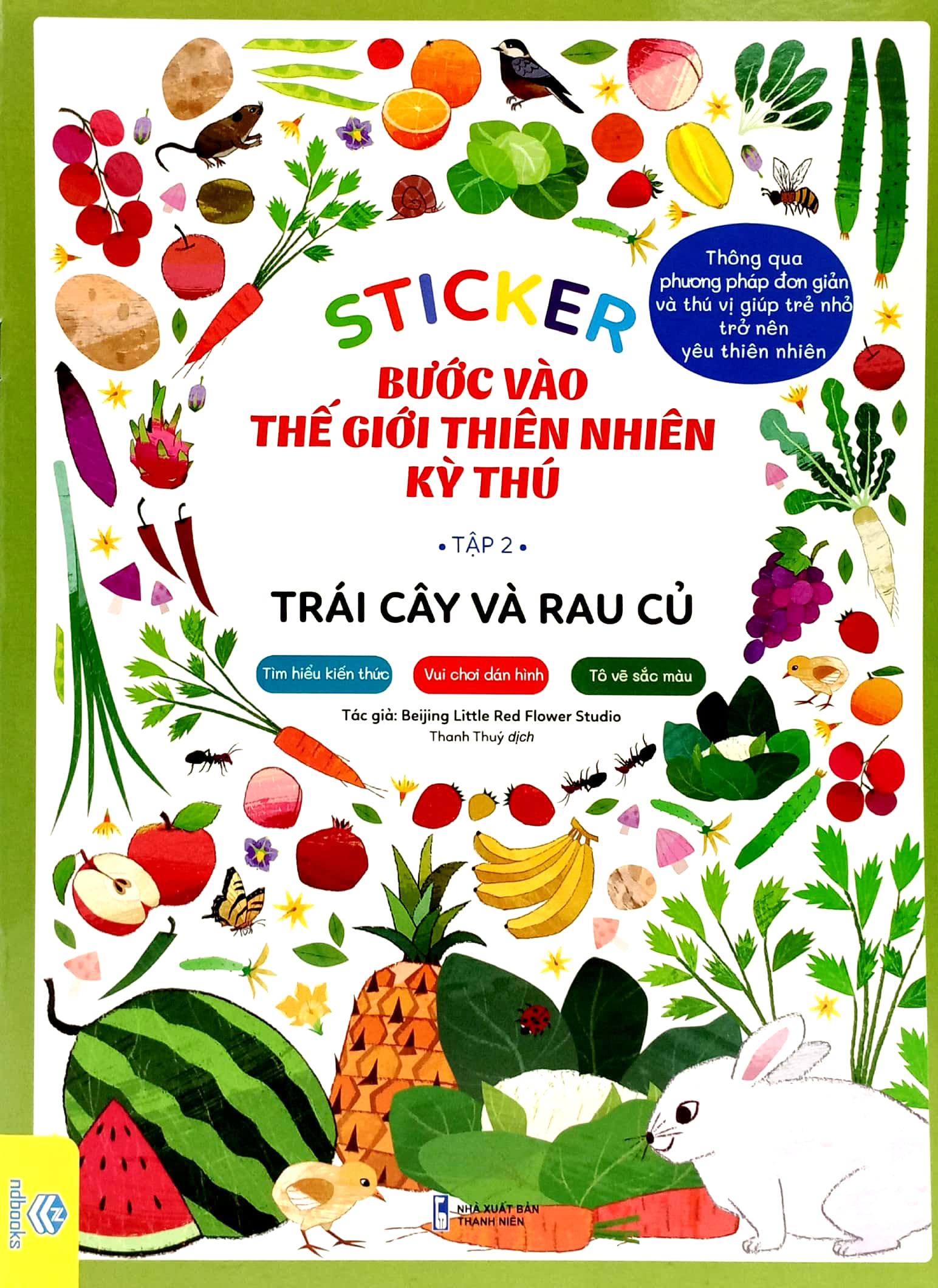 bộ sticker bước vào thế giới thiên nhiên kỳ thú - tập 2 - trái cây và rau củ - Ảnh 2