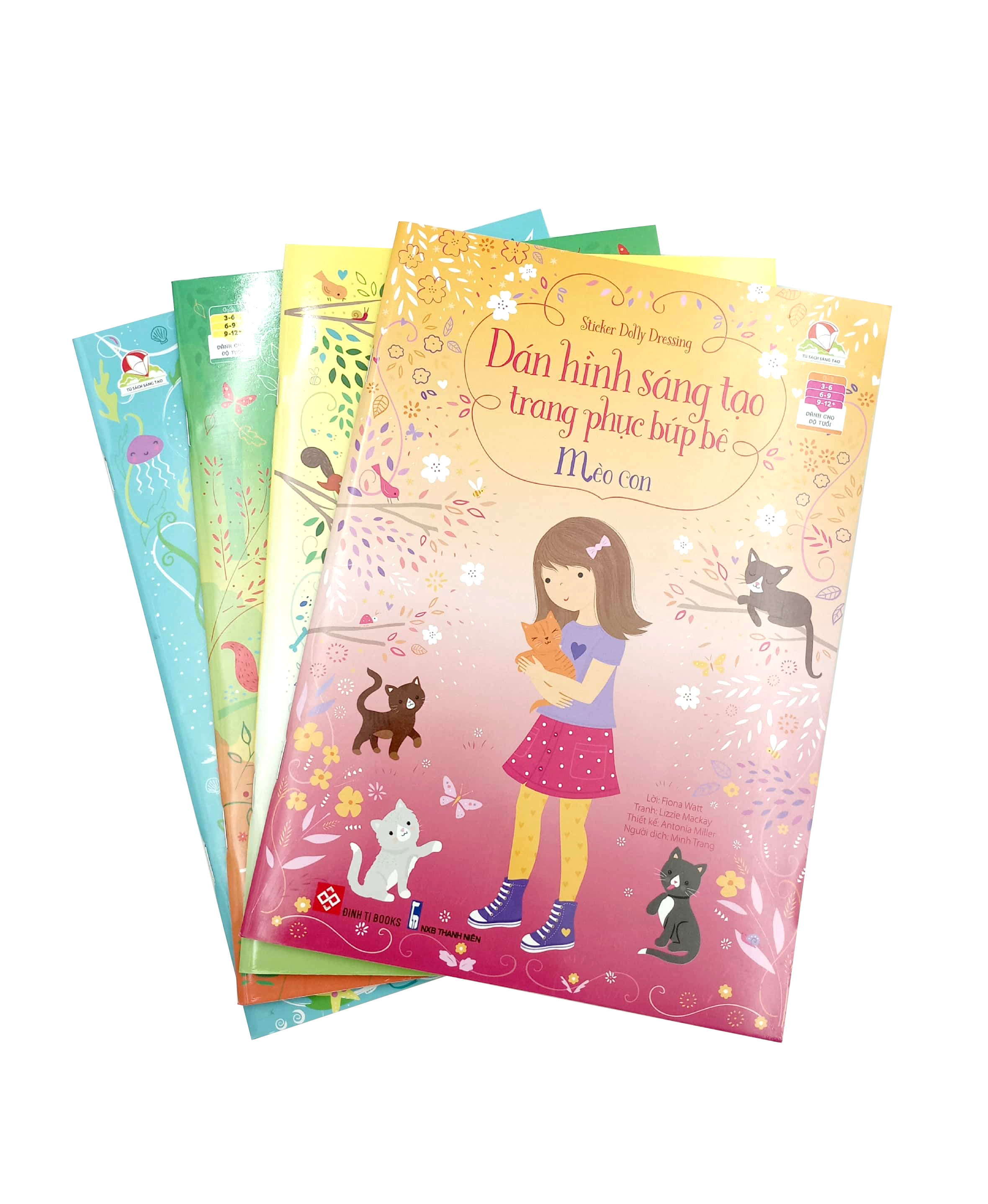 bộ sticker dolly dressing - dán hình sáng tạo trang phục búp bê - bộ 1 (bộ 4 tập) - Ảnh 4