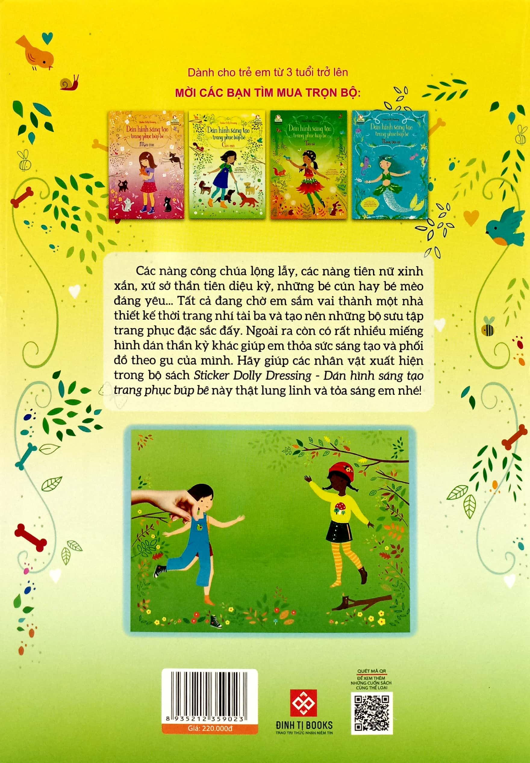 bộ sticker dolly dressing - dán hình sáng tạo trang phục búp bê - bộ 1 (bộ 4 tập) - Ảnh 9