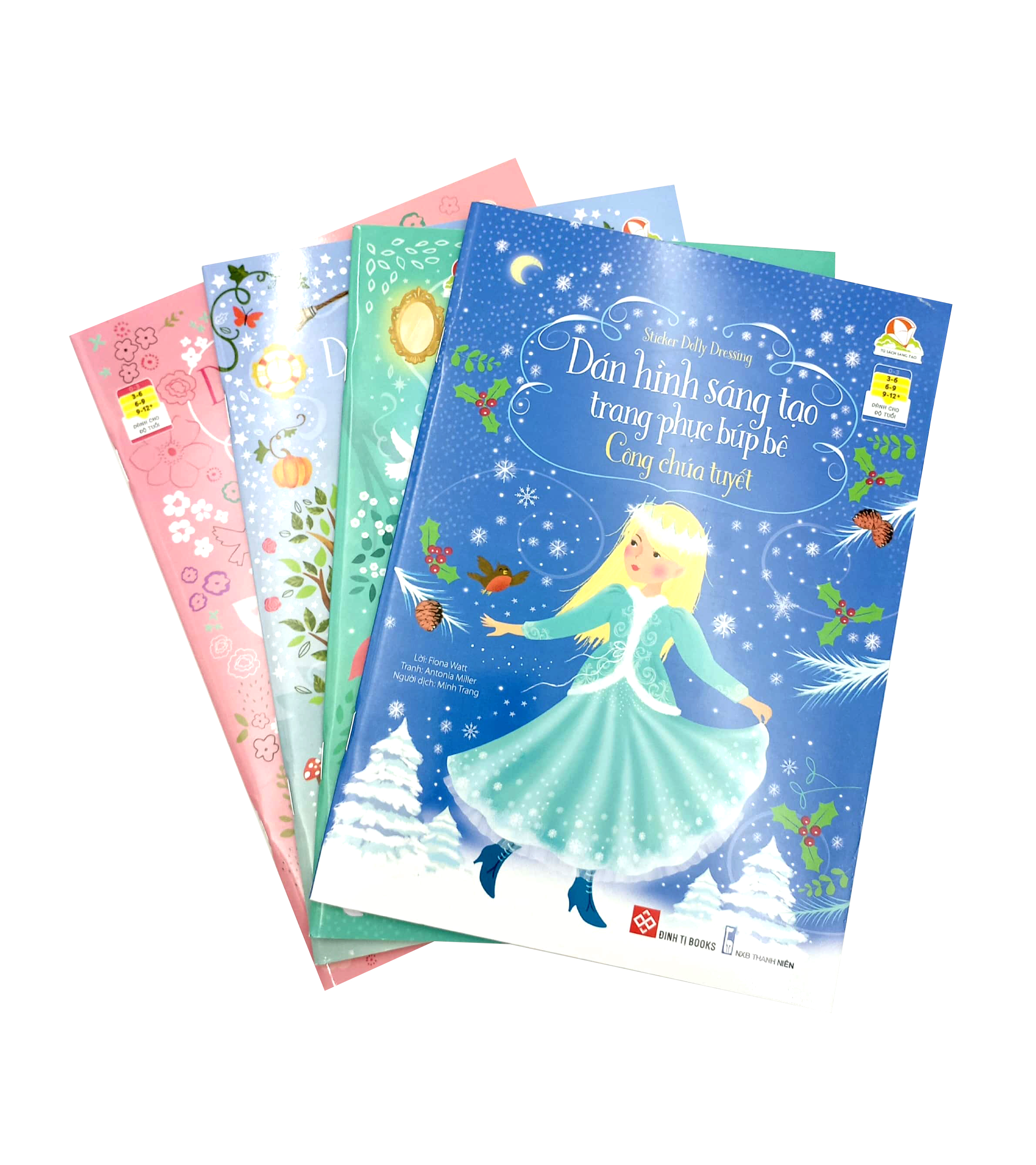 bộ sticker dolly dressing - dán hình sáng tạo trang phục búp bê - bộ 2 (bộ 4 tập) - Ảnh 3