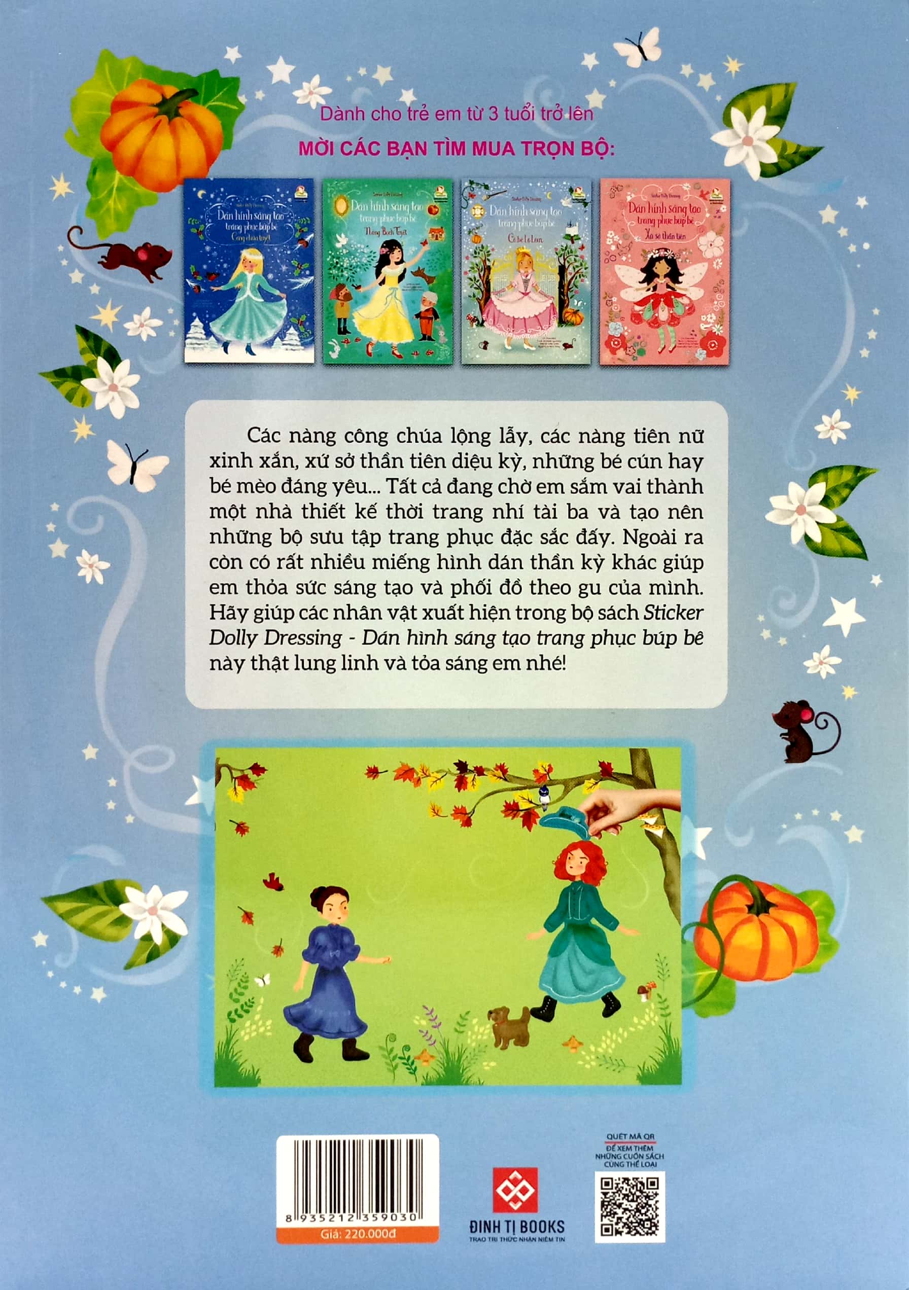 bộ sticker dolly dressing - dán hình sáng tạo trang phục búp bê - bộ 2 (bộ 4 tập) - Ảnh 8