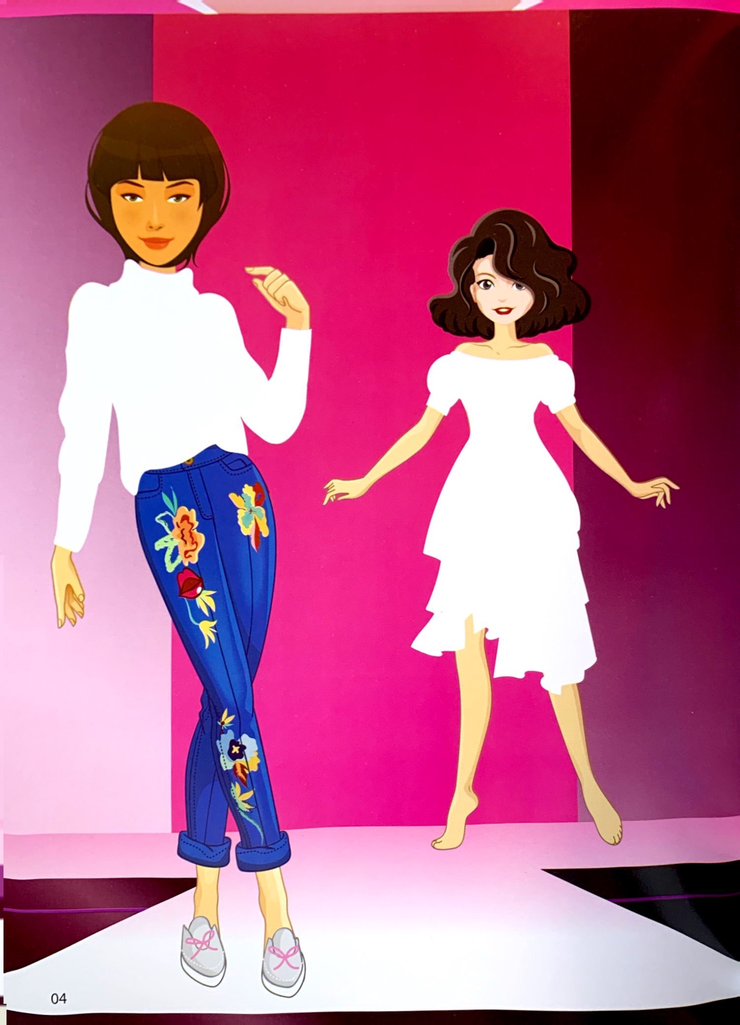 bộ sticker fashion - dán hình thời trang - tập 1 - Ảnh 5