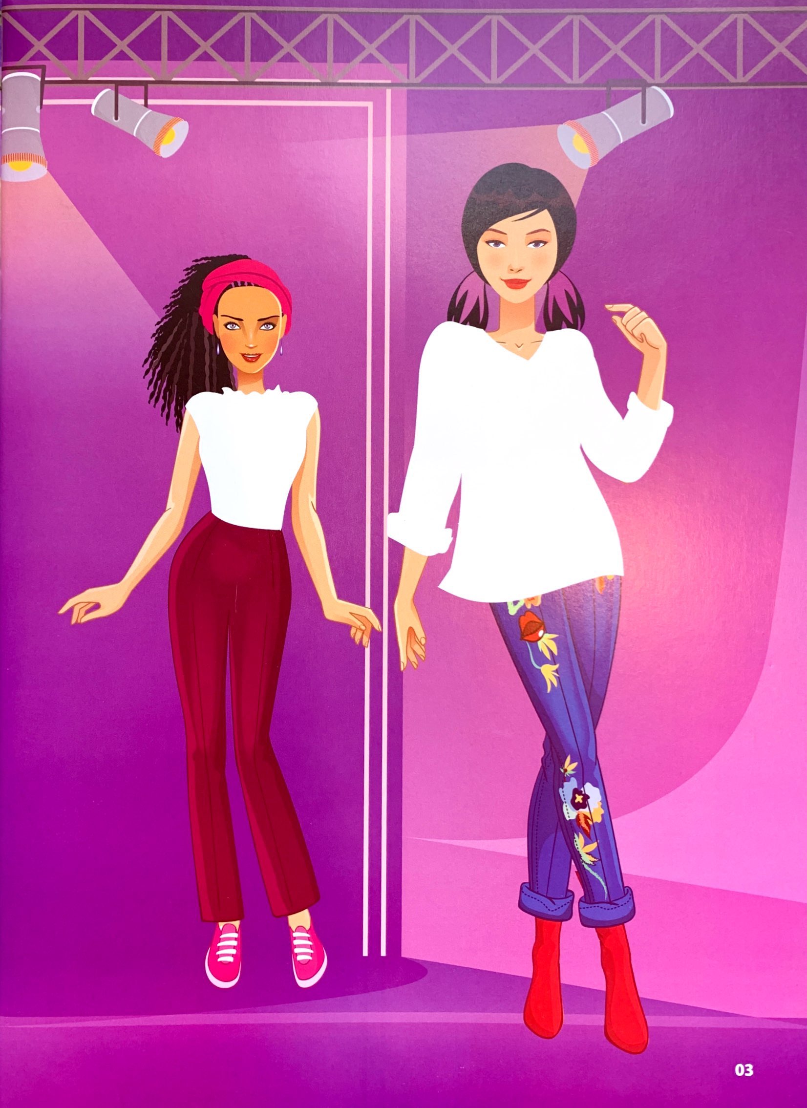 bộ sticker fashion - dán hình thời trang - tập 4 - Ảnh 4