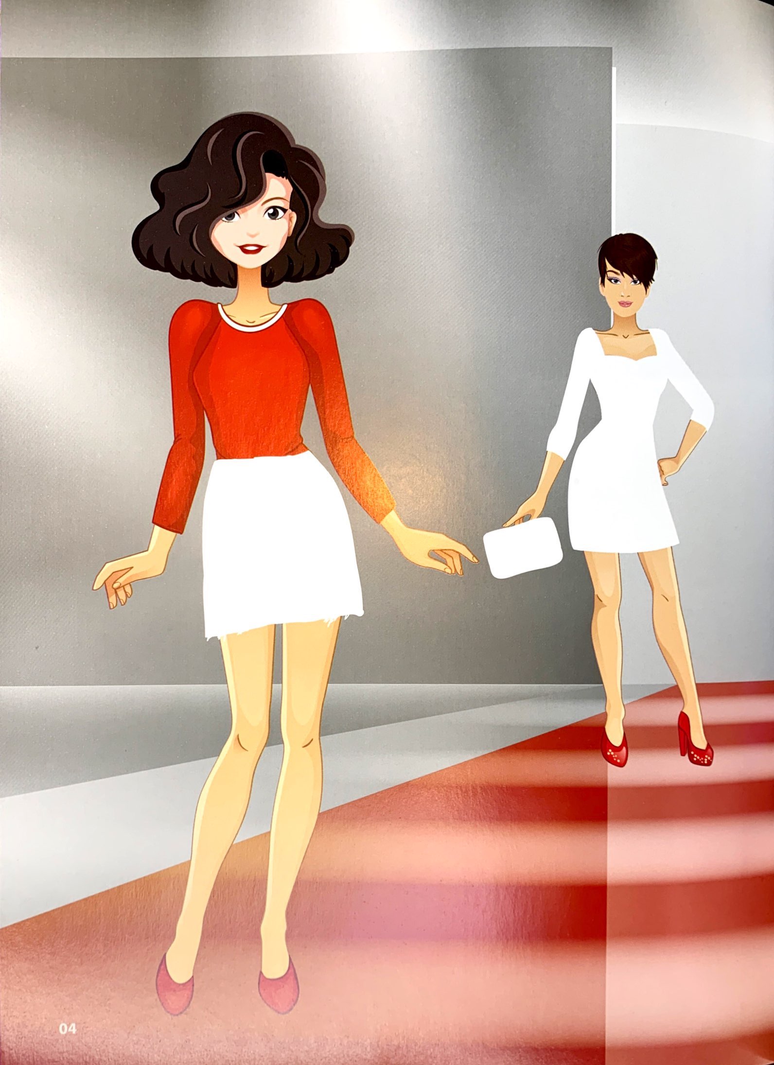 bộ sticker fashion - dán hình thời trang - tập 4 - Ảnh 5