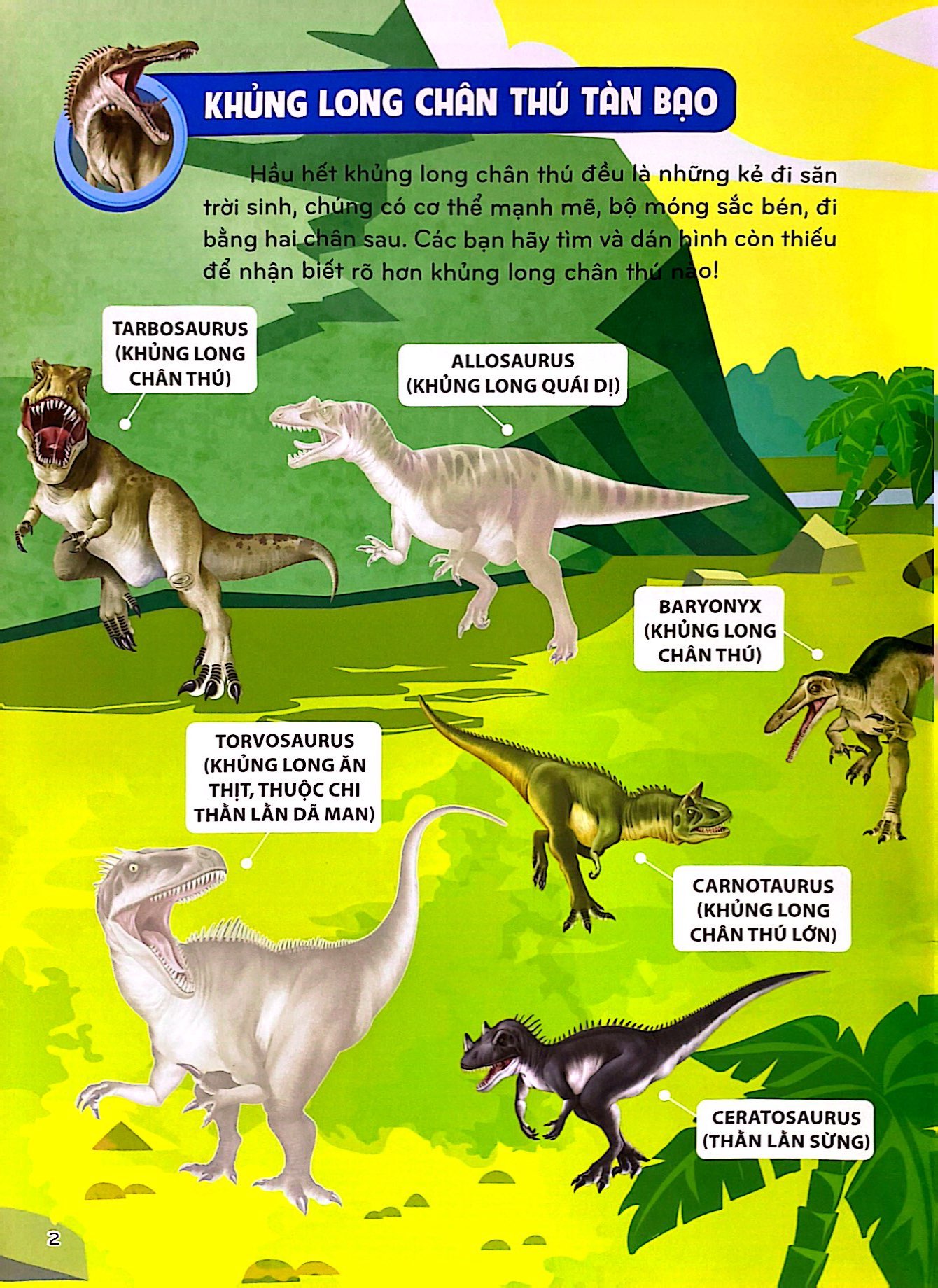 bộ sticker khủng long - phát triển trí thông minh cho trẻ - tập 2 (tái bản 2024) - Ảnh 3