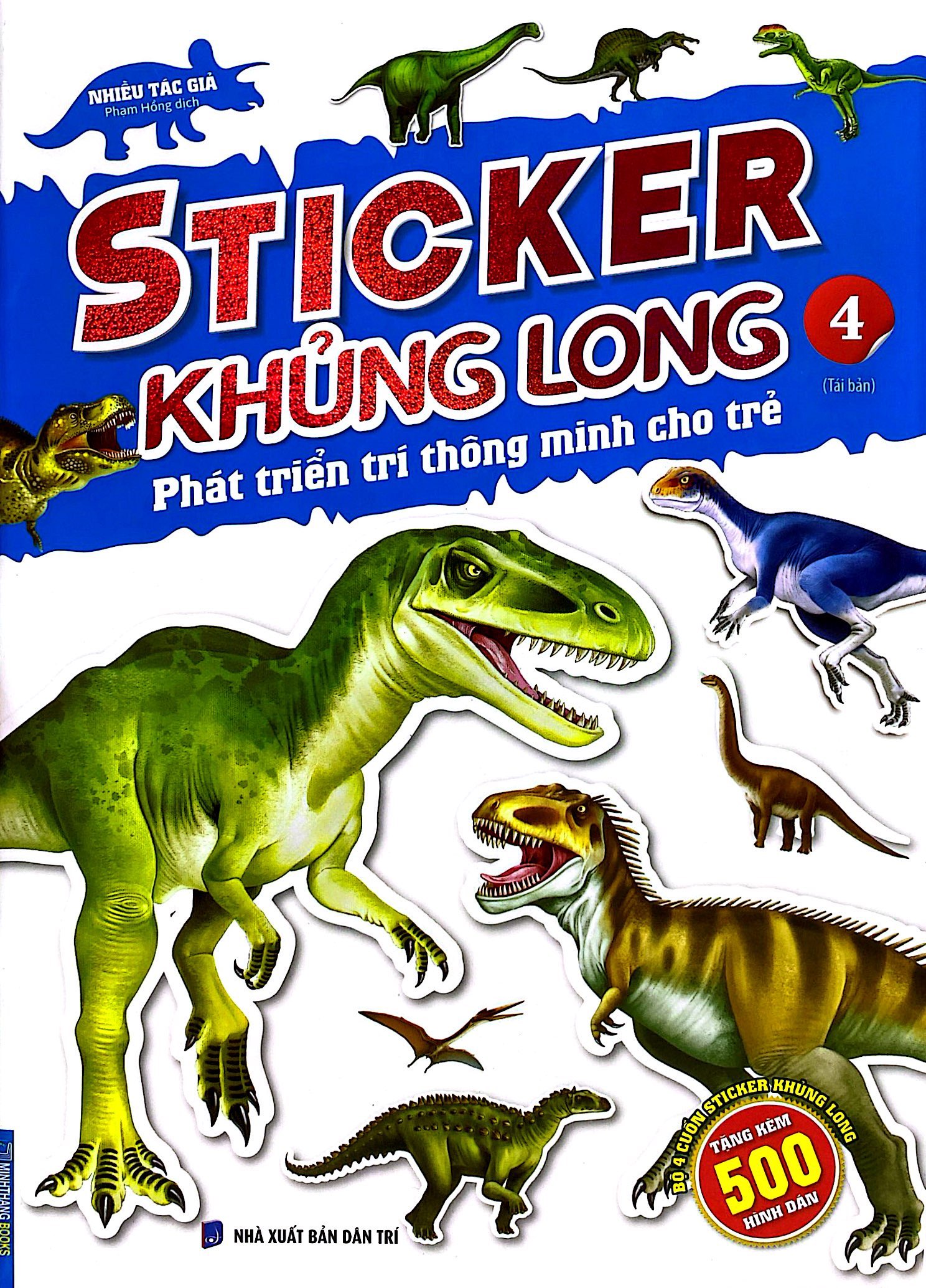bộ sticker khủng long - phát triển trí thông minh cho trẻ - tập 4 (tái bản 2024) - Ảnh 2