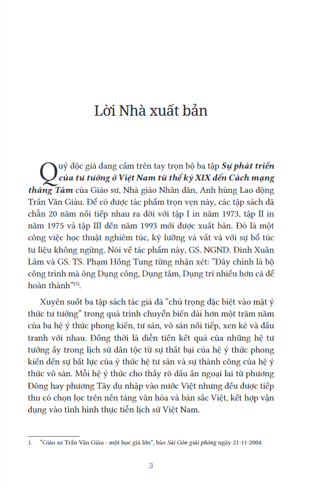 bộ sự phát triển của tư tưởng ở việt nam từ thế kỷ xix đến cách mạng tháng tám - tập ii - Ảnh 3