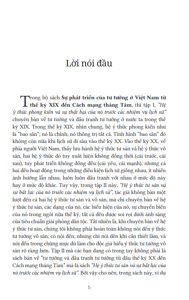 bộ sự phát triển của tư tưởng ở việt nam từ thế kỷ xix đến cách mạng tháng tám - tập ii - Ảnh 5