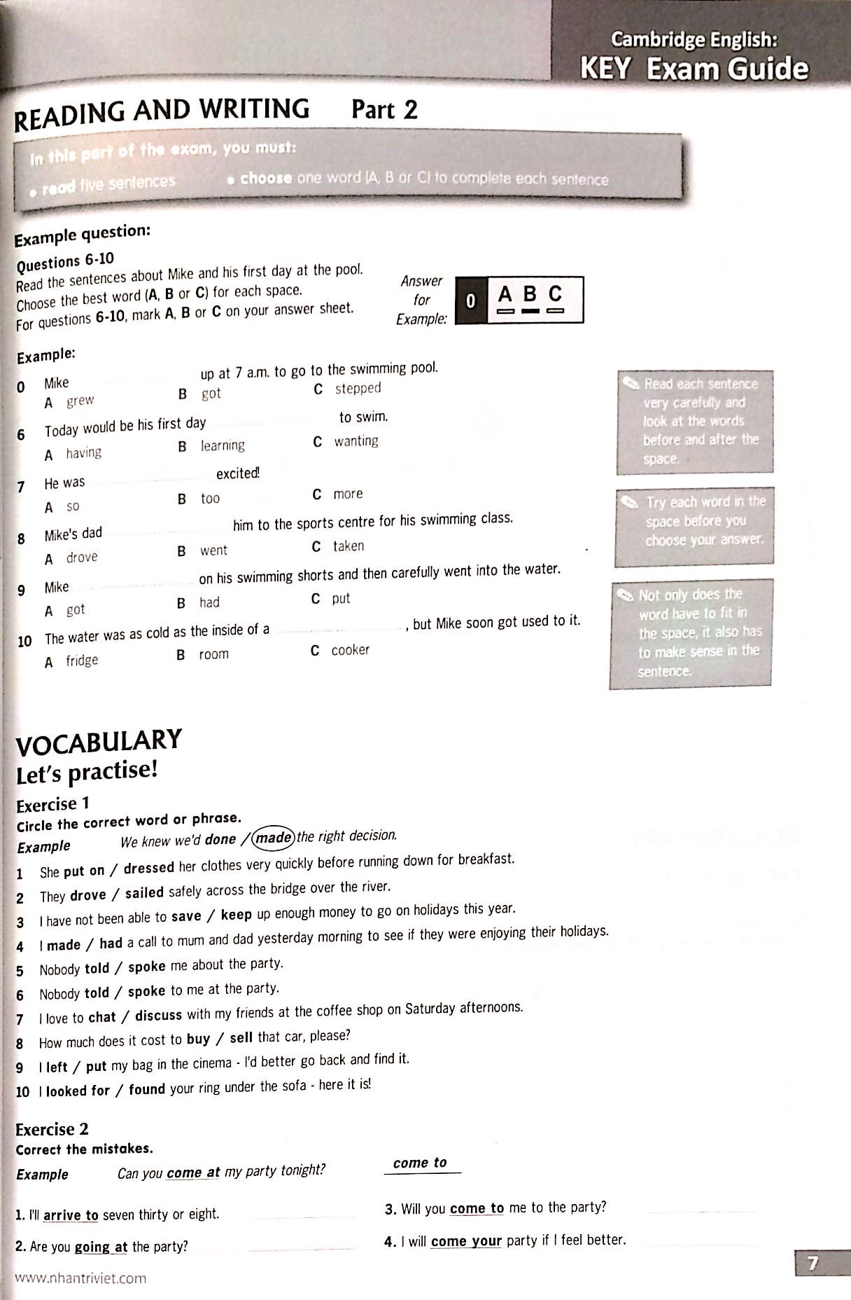 bộ succeed in cambridge english - key english tests - 10 ket practice tests (+cd) - Ảnh 5