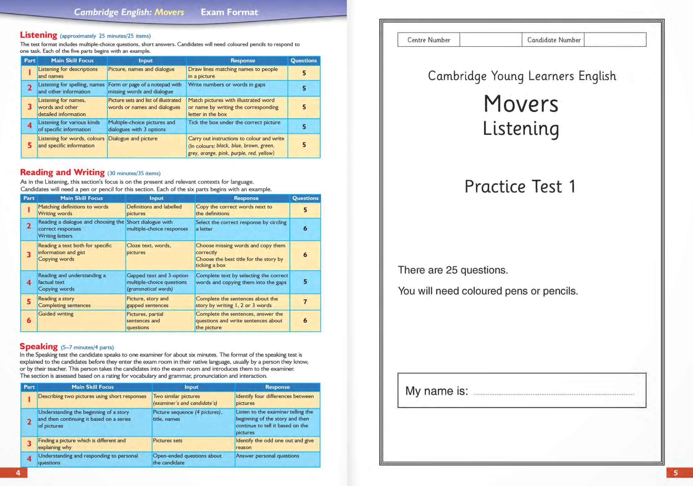 Bộ Succeed In Cambridge English - Movers 8 - Complete Practice Tests (Tái Bản 2025) - Ảnh 5
