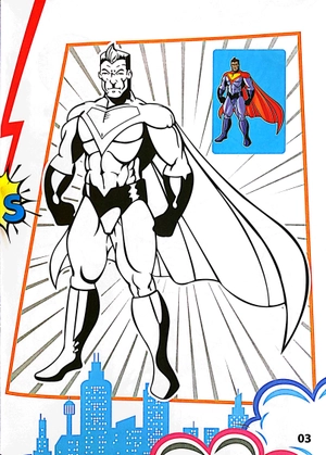 bộ superhero - tô màu siêu nhân 1 - Ảnh 5