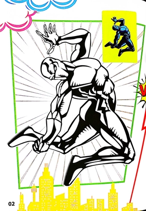 bộ superhero - tô màu siêu nhân 2 - Ảnh 4