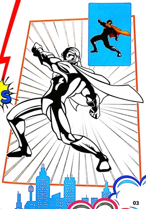 bộ superhero - tô màu siêu nhân 2 - Ảnh 5