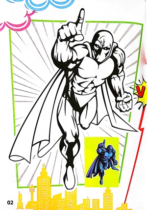 bộ superhero - tô màu siêu nhân 3 - Ảnh 4