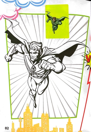 bộ superhero - tô màu siêu nhân 4 - Ảnh 4