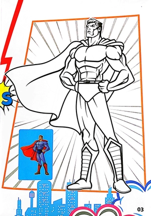 bộ superhero - tô màu siêu nhân 4 - Ảnh 5