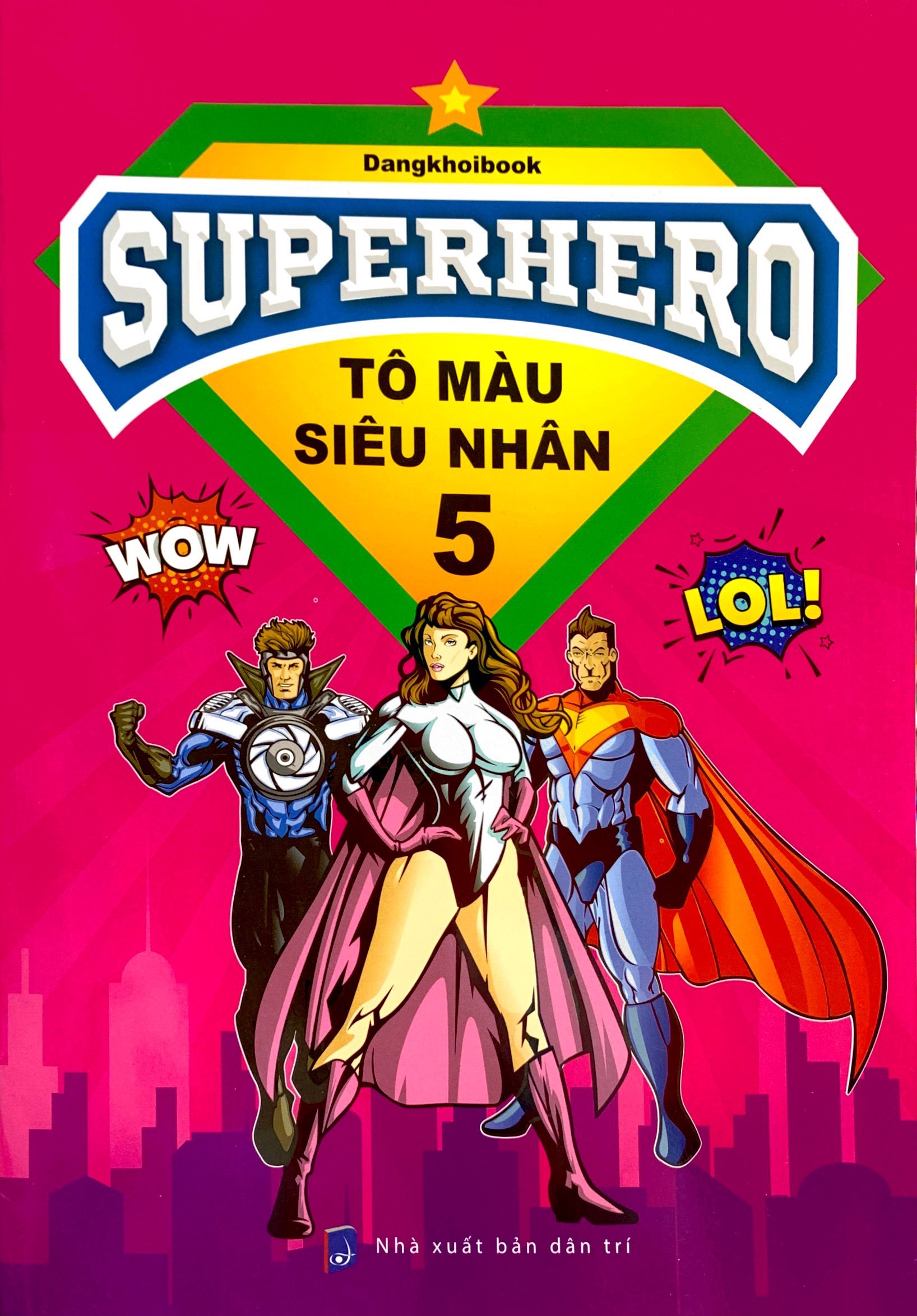 bộ superhero - tô màu siêu nhân 5 - Ảnh 2