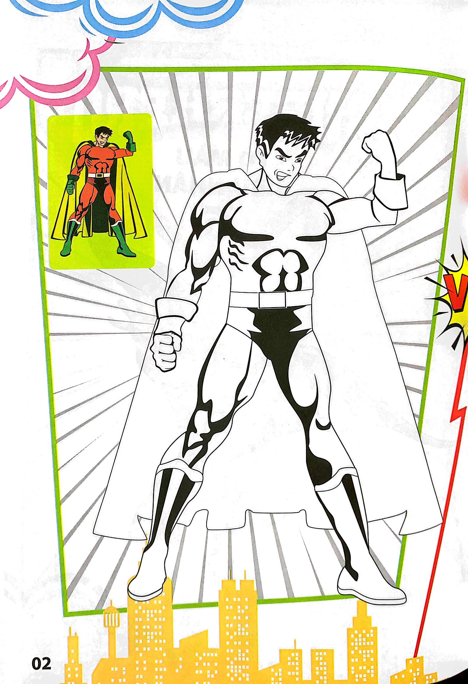 bộ superhero - tô màu siêu nhân 5 - Ảnh 4