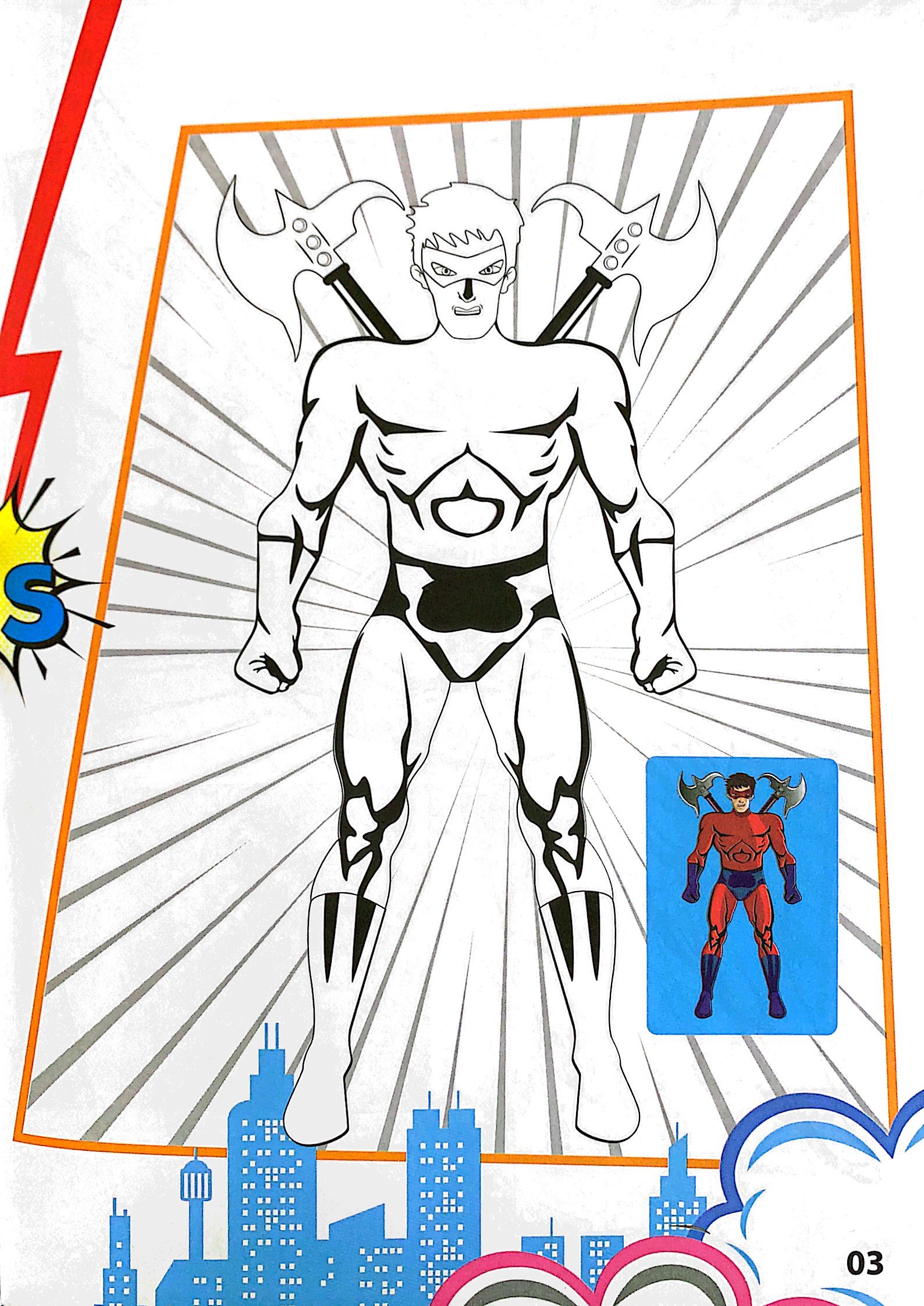 bộ superhero - tô màu siêu nhân 5 - Ảnh 5