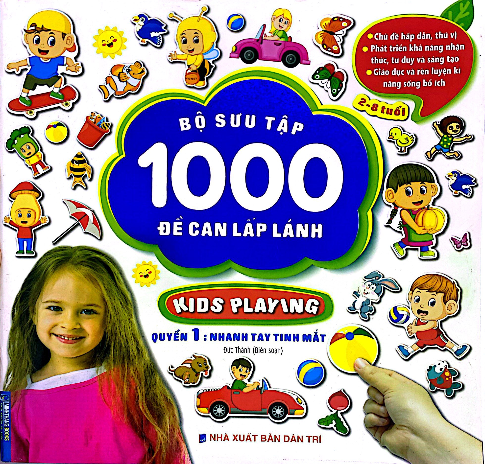 bộ sưu tập 1000 đề can lấp lánh kids playing - quyển 1: nhanh tay tinh mắt - Ảnh 2