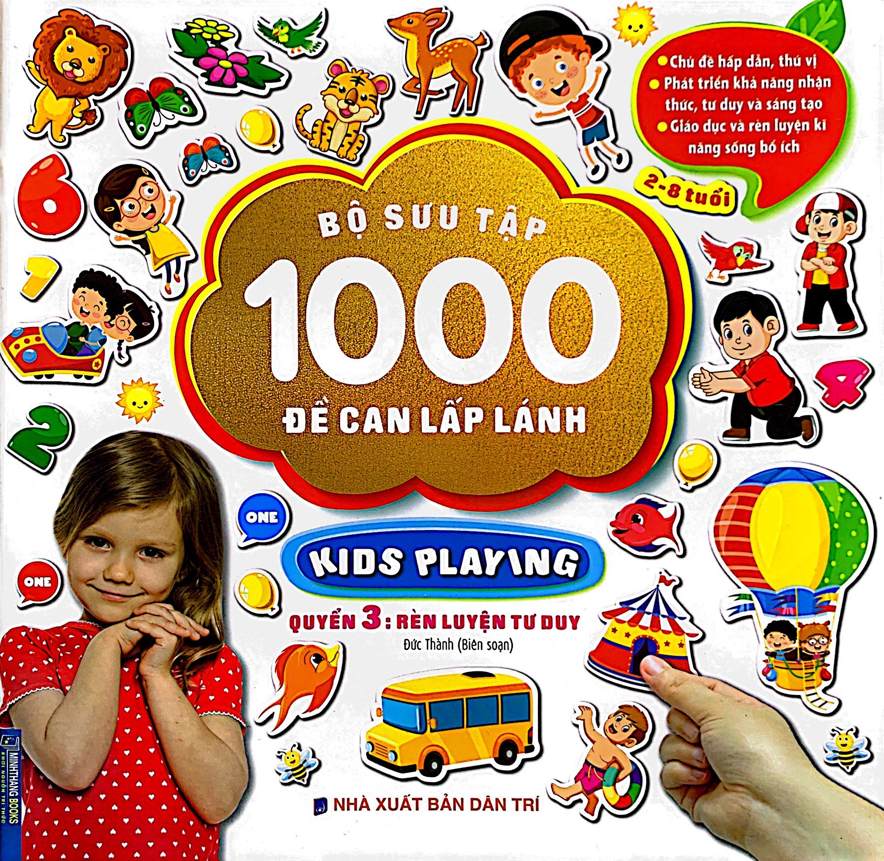 bộ sưu tập 1000 đề can lấp lánh kids playing - quyển 3: rèn luyện tư duy - Ảnh 2