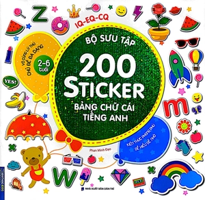 bộ sưu tập 200 sticker - bảng chữ cái tiếng anh (tái bản 2022) - Ảnh 2