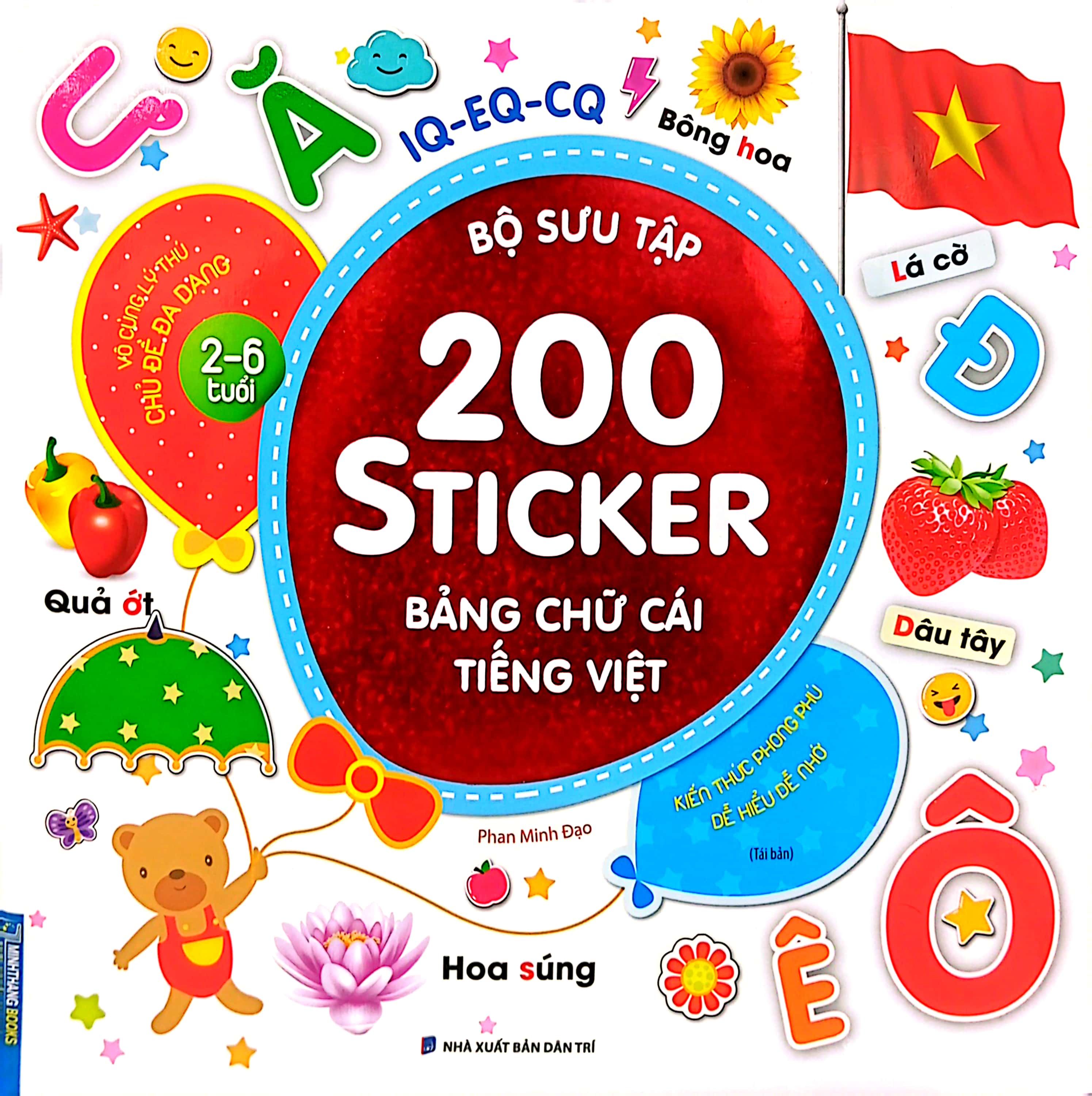 bộ sưu tập 200 sticker - bảng chữ cái tiếng việt (tái bản 2022) - Ảnh 2