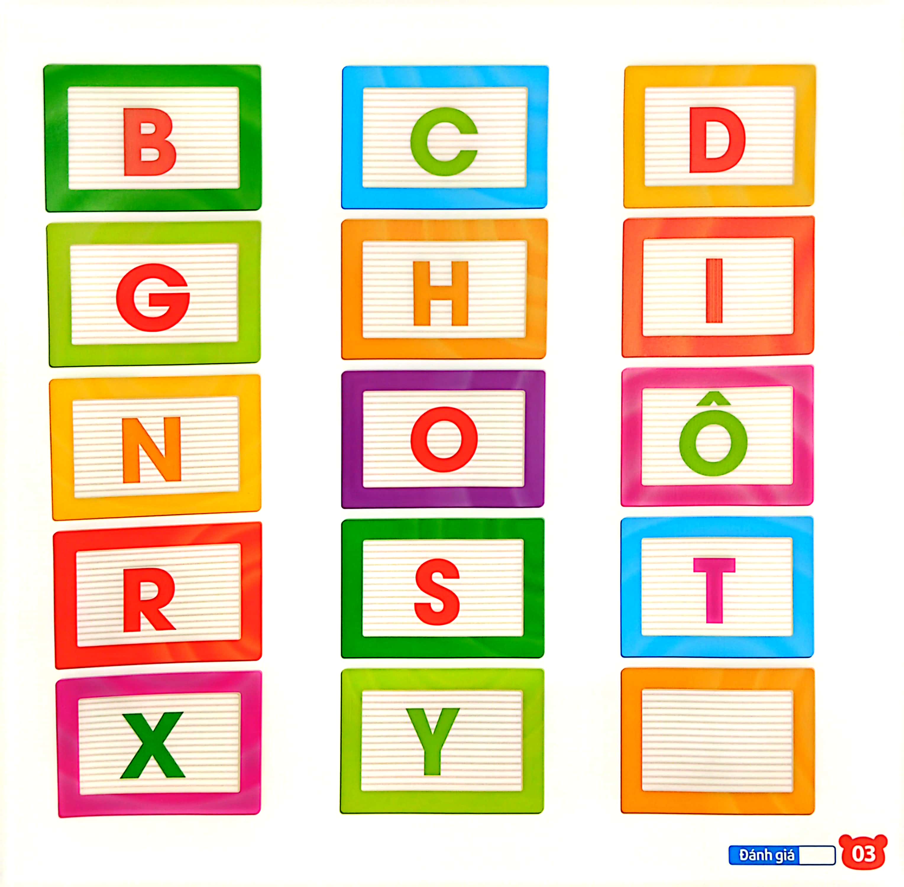 bộ sưu tập 200 sticker - bảng chữ cái tiếng việt (tái bản 2022) - Ảnh 4