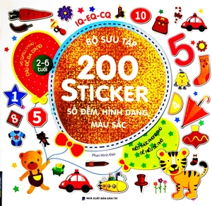 bộ sưu tập 200 sticker - số đếm, hình dạng , màu sắc (tái bản 2022) - Ảnh 2