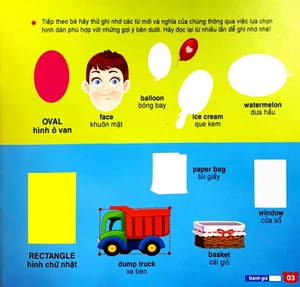 bộ sưu tập 200 sticker - số đếm, hình dạng , màu sắc (tái bản 2022) - Ảnh 6