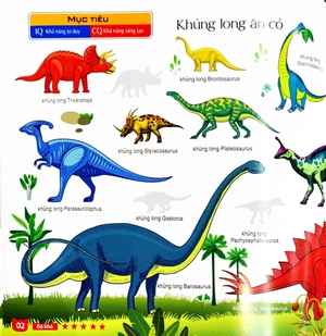 bộ sưu tập 200 sticker - vương quốc khủng long (tái bản 2022) - Ảnh 5